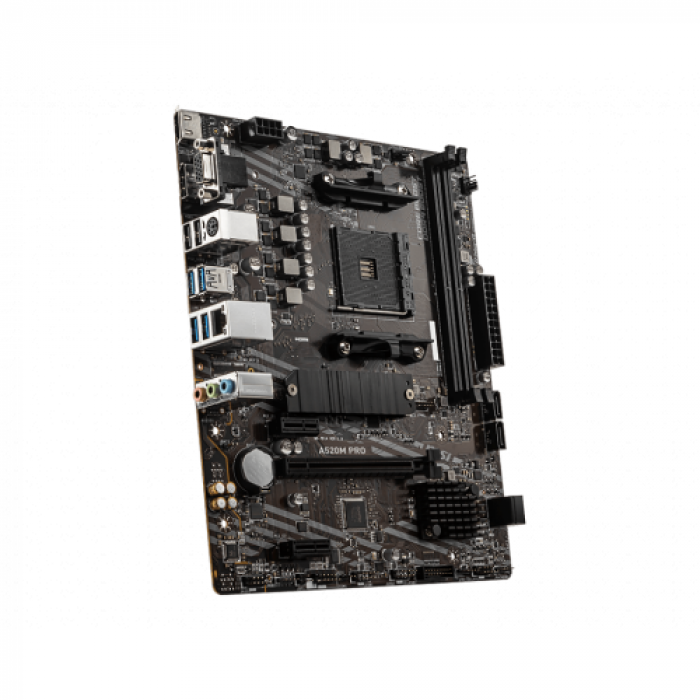 Placa de baza MSI A520M-A PRO, AMD A520, socket AM4, mATX