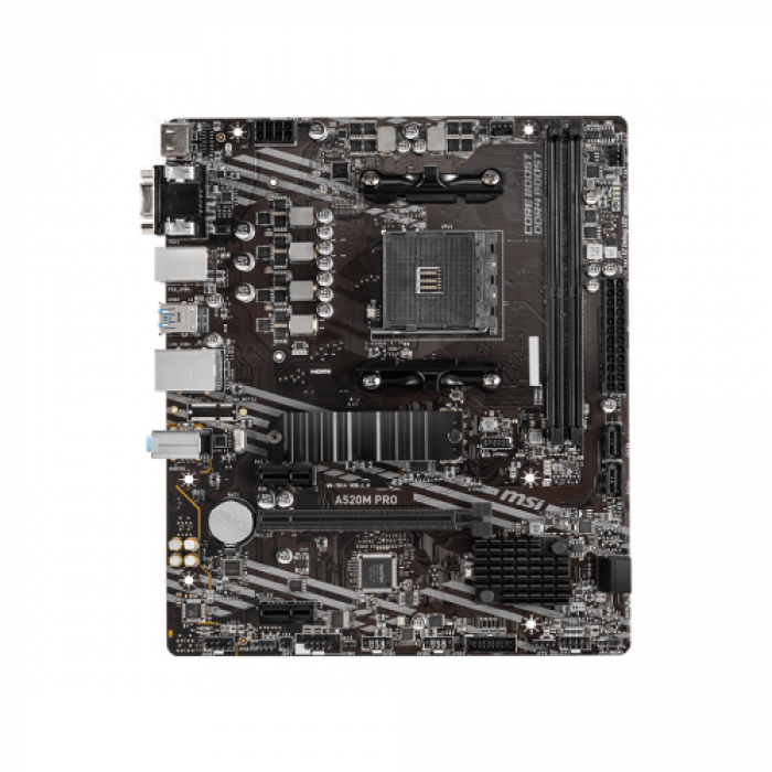 Placa de baza MSI A520M-A PRO, AMD A520, socket AM4, mATX