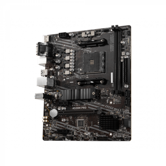 Placa de baza MSI A520M-A PRO, AMD A520, socket AM4, mATX