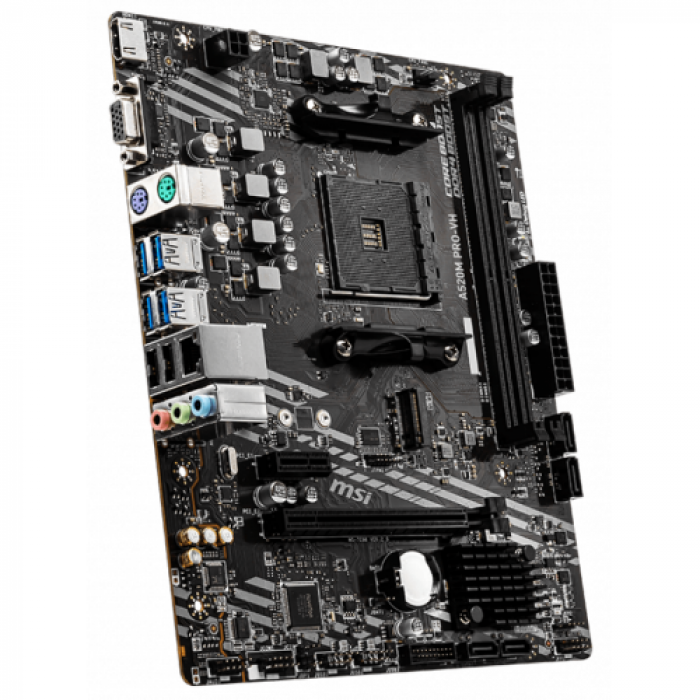 Placa de baza MSI A520M PRO-VH, AMD A520, socket AM4, mATX