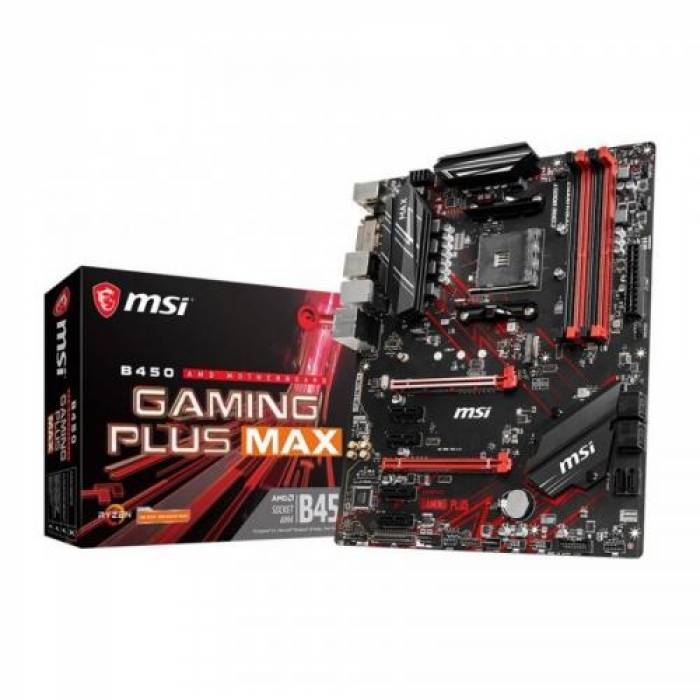 Placa de baza MSI B450 GAMING PLUS ​MAX, AMD B450, socket AM4, ATX