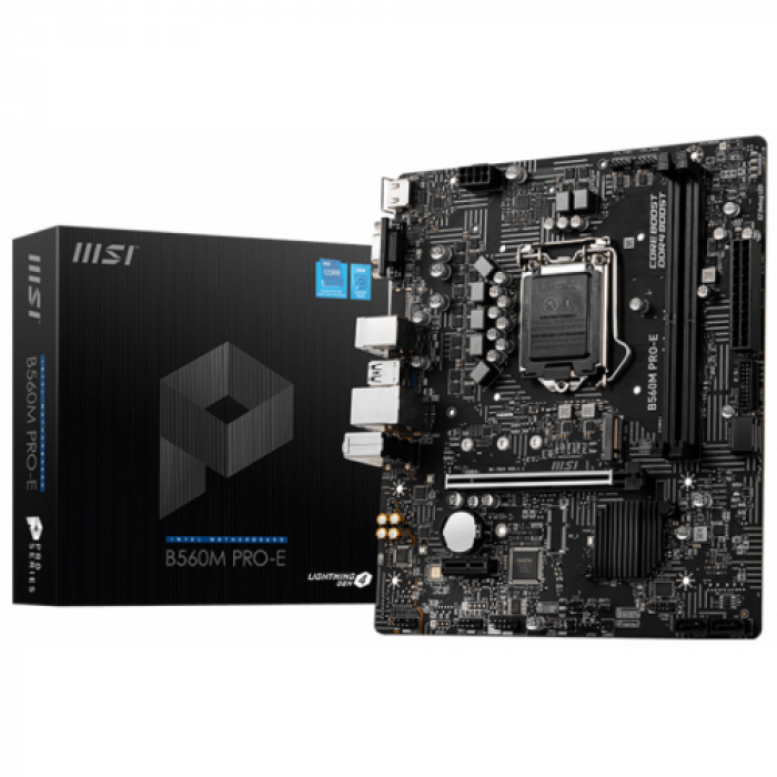 Placa de baza MSI B560M PRO-E, Intel B560, socket 1200, mATX