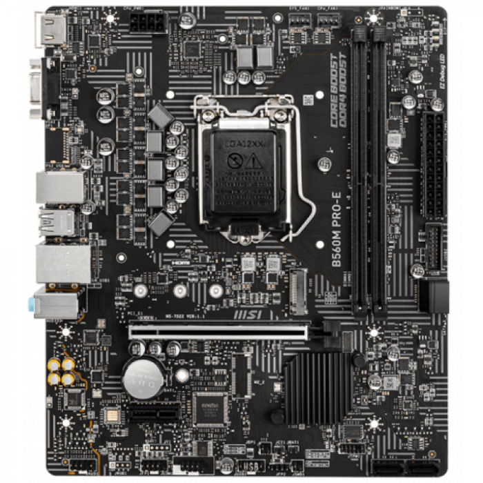 Placa de baza MSI B560M PRO-E, Intel B560, socket 1200, mATX