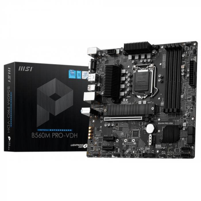 Placa de baza MSI B560M PRO-E, Intel B560, socket 1200, mATX