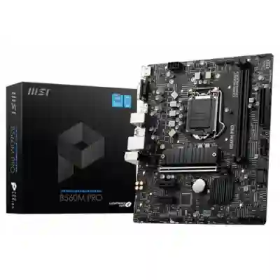 Placa de baza MSI B560M PRO, Intel B560, socket 1200, mATX