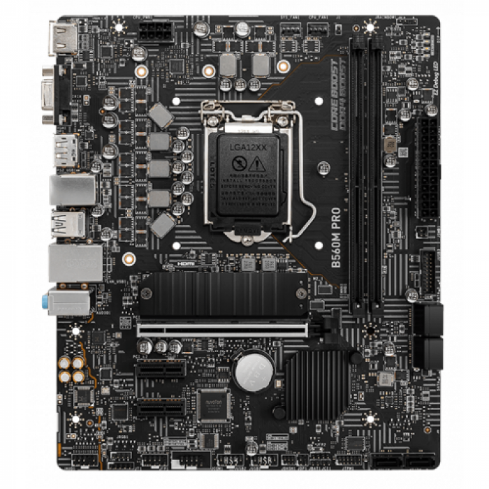 Placa de baza MSI B560M PRO, Intel B560, socket 1200, mATX