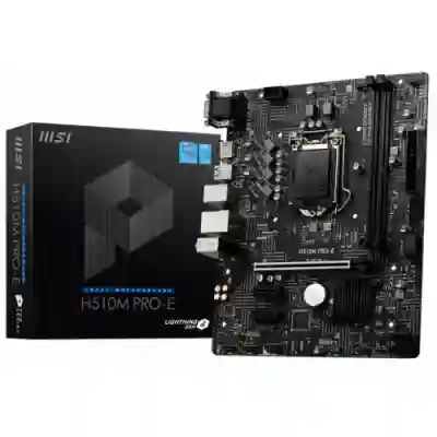 Placa de baza MSI H510M PRO-E, Intel H510, Socket 1200, mATX