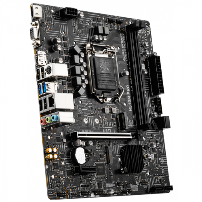 Placa de baza MSI H510M PRO, Intel H510, Socket 1200, mATX