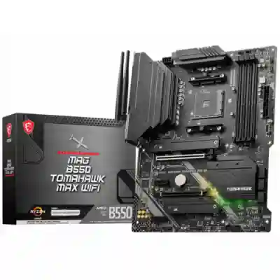 Placa de baza MSI MAG B550 TOMAHAWK MAX WIFI, AMD B550, Socket AM4, ATX