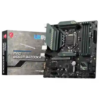 Placa de baza MSI MAG B560M BAZOOKA, Intel B560, socket 1200, mATX