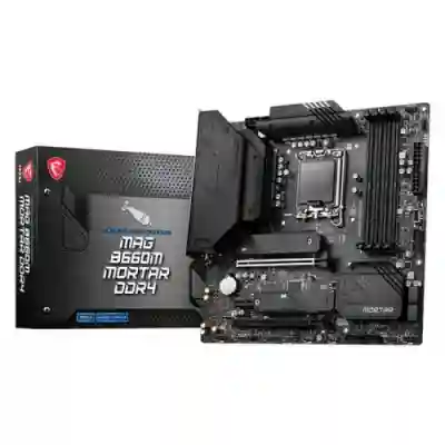 Placa de baza MSI MAG B660M MORTAR DDR4, Intel B660, socket 1700, mATX