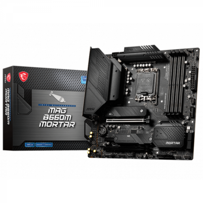 Placa de baza MSI MAG B660M MORTAR, Intel B660, socket 1700, mATX