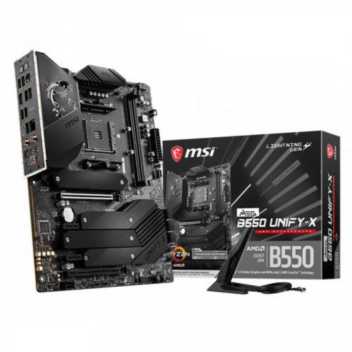 Placa de baza MSI MPG B550 MEG B550 UNIFY-X, AMD B550, Socket AM4, ATX