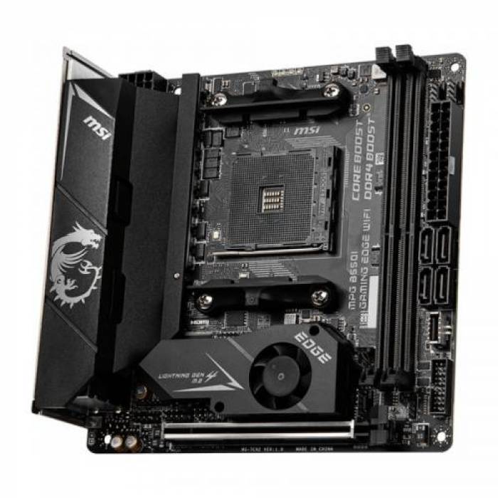 Placa de baza MSI MPG B550I GAMING EDGE WIFI, AMD B550, Socket AM4, mITX