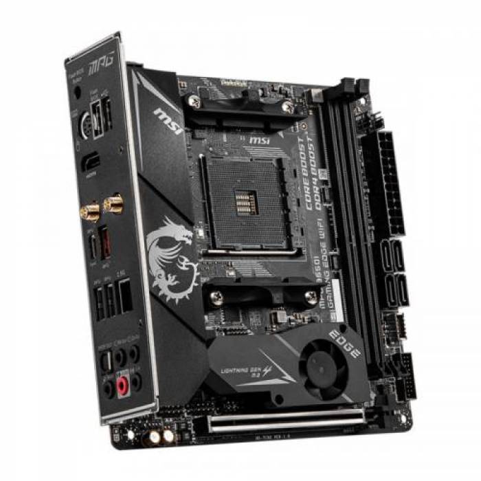 Placa de baza MSI MPG B550I GAMING EDGE WIFI, AMD B550, Socket AM4, mITX