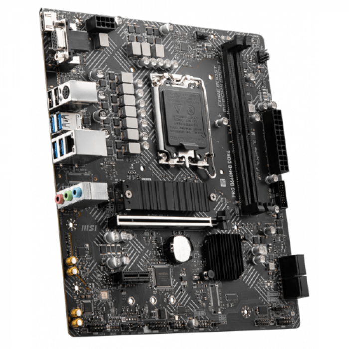 Placa de baza MSI PRO B660M-B DDR4, Intel B660, socket 1700, mATX