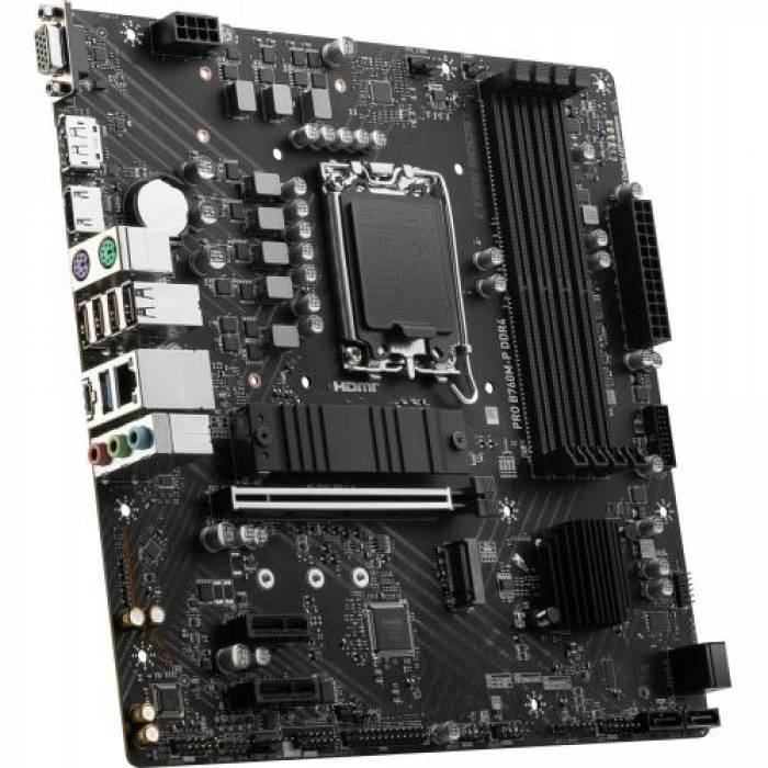 Placa de baza MSI PRO B760M-P DDR4, Intel B760, Socket 1700, mATX