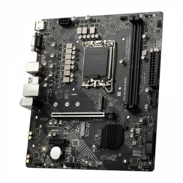 Placa de baza MSI PRO H610M-B DDR4, Intel H610, socket 1700, mATX