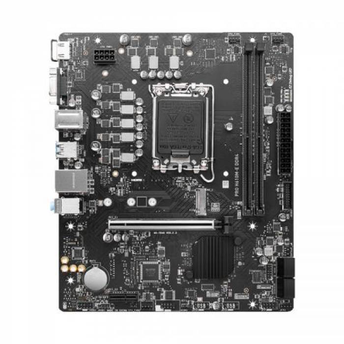 Placa de baza MSI PRO H610M-E DDR4, Intel H610, socket 1700, mATX