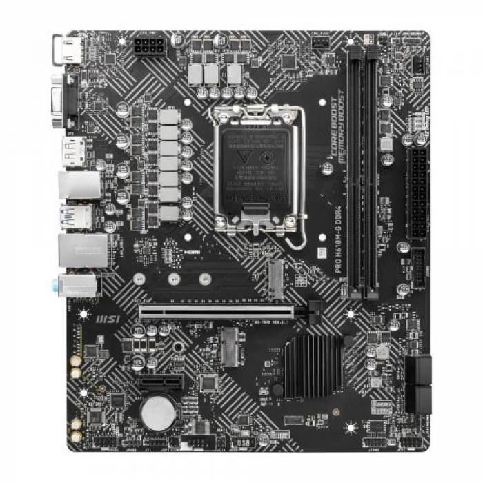 Placa de baza MSI PRO H610M-G DDR4, Intel H610, socket 1700, mATX