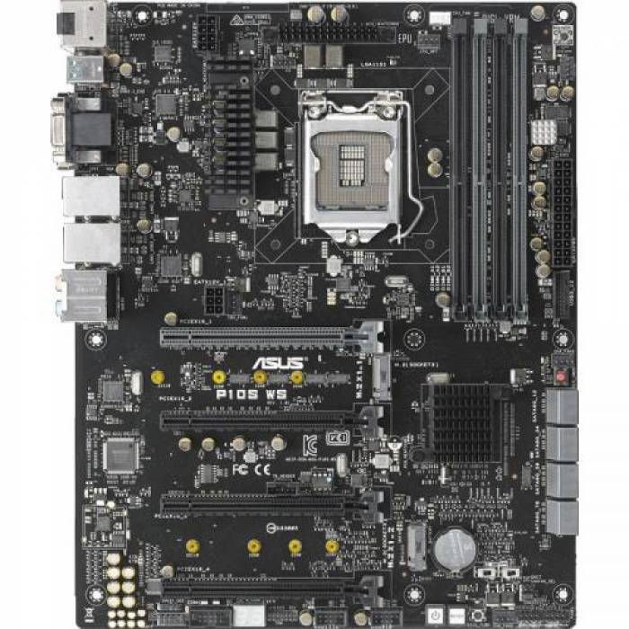 Placa de baza server Asus P10S-WS, Intel C236, socket 1151, ATX