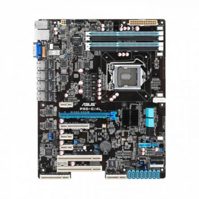 Placa de baza Server Asus P9D-C/4L, Intel C224, socket 1150, ATX