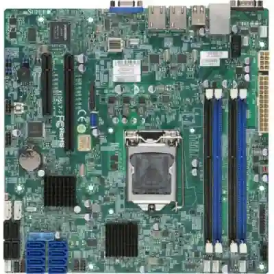 Placa de baza server Supermicro X10SL7-F, Intel C222, Socket 1150, mATX, Bulk
