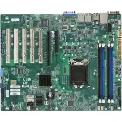 Placa de baza server Supermicro X10SLA-F, Intel C222, Socket 1150, ATX
