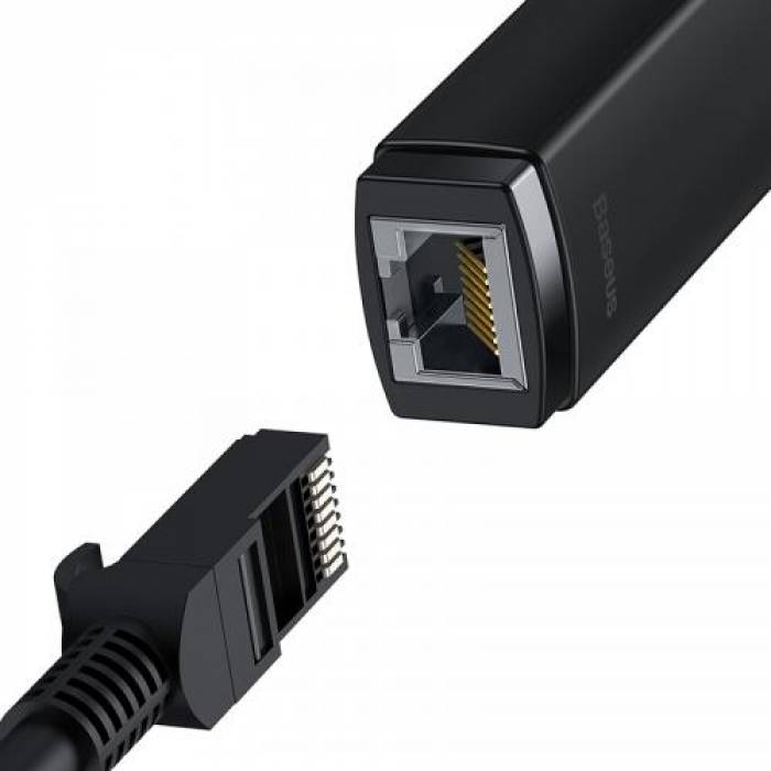 Placa de retea Baseus Lite WKQX000001, USB, Black