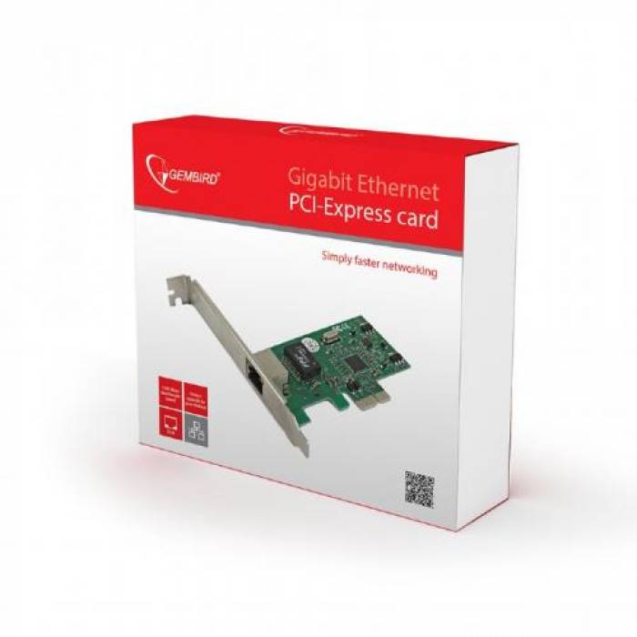 Placa de retea Gembird NIC-GX1, PCI Express x1
