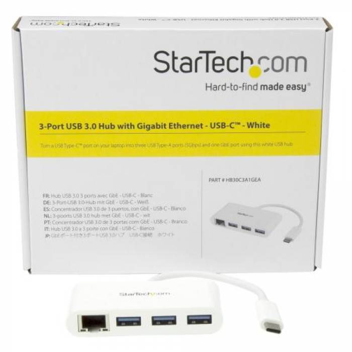 Placa de retea Startech HB30C3A1GEA, USB-C