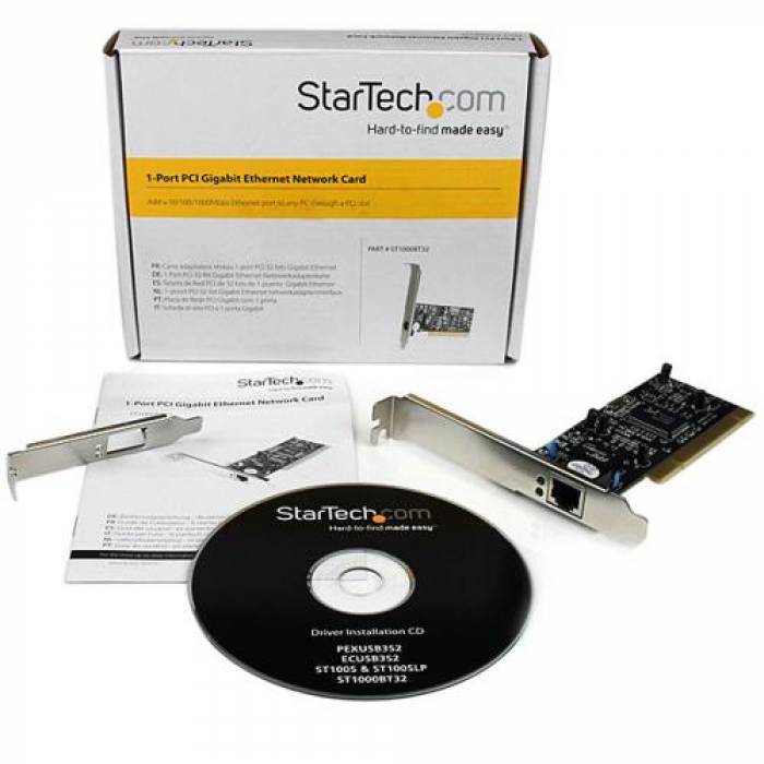Placa de retea Startech ST1000BT32, PCI