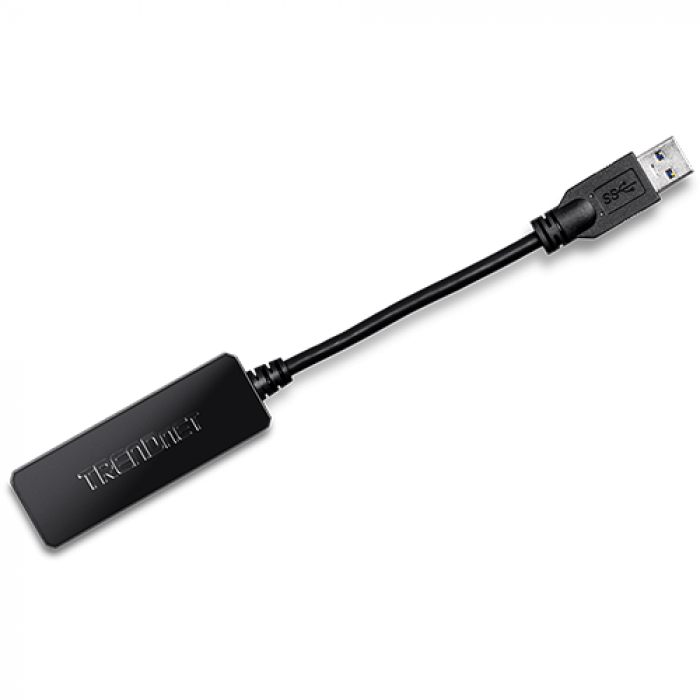 Placa de retea TREDnet TU3-ETG, USB, Black