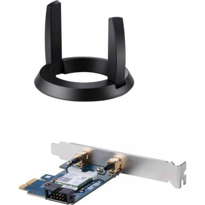 Placa de retea wireless Asus PCE-AC58BT, PCI Express x1