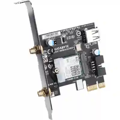 Placa de retea wireless Gigabyte WBAX200, PCI Express x1