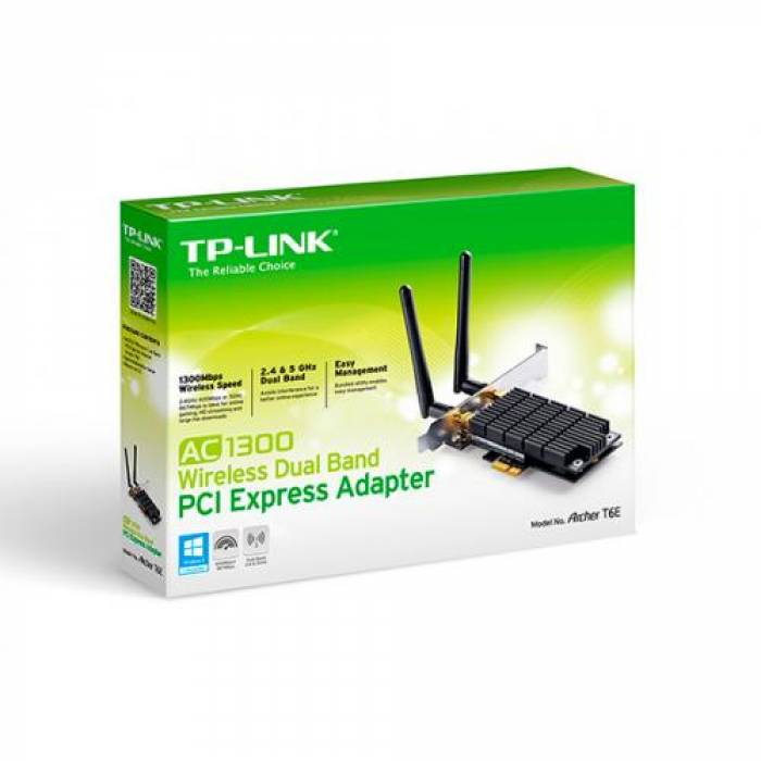 Placa de retea wireless TP-Link T6E AC1300, PCI Express x1