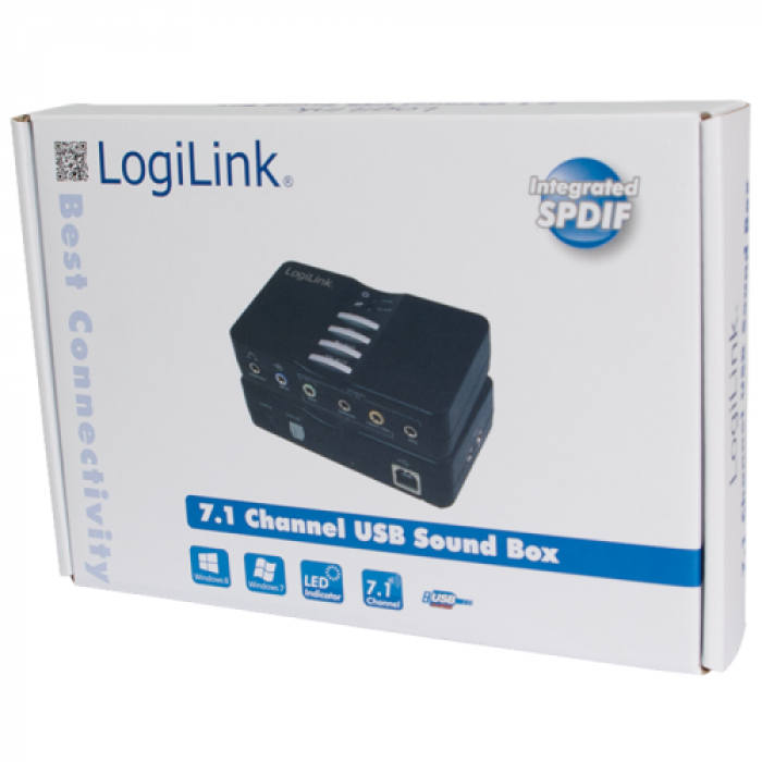 Placa de sunet Logilink UA0099 Sound Box 7.1, USB 