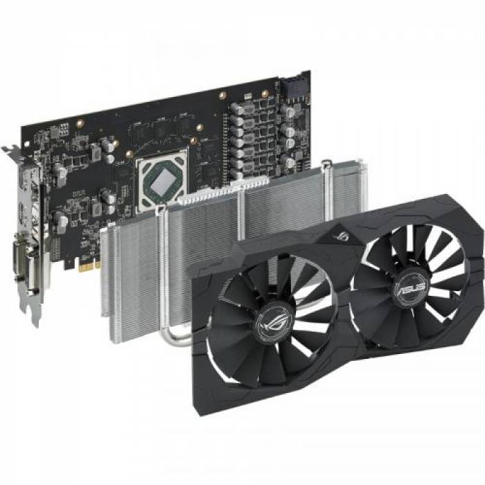 Placa video Asus AMD Radeon RX 570 STRIX GAMING 4GB, DDR5, 256bit