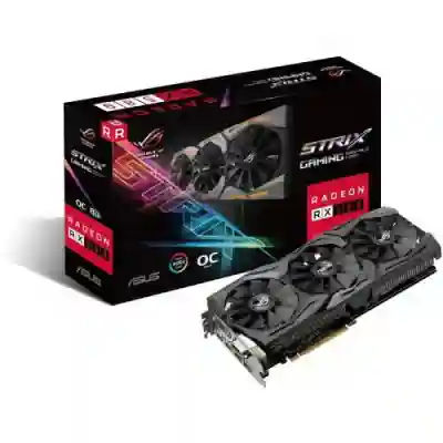 Placa video ASUS AMD Radeon RX 580 STRIX GAMING O8G 8GB, GDDR5, 256bit