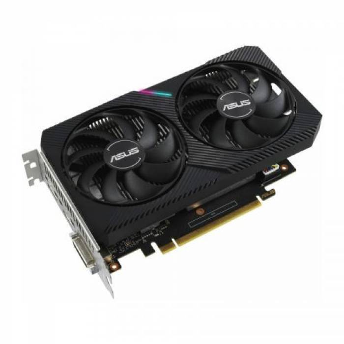 Placa video ASUS nVidia GeForce GTX 1650 Dual Mini D6, 4GB, GDDR6, 128bit