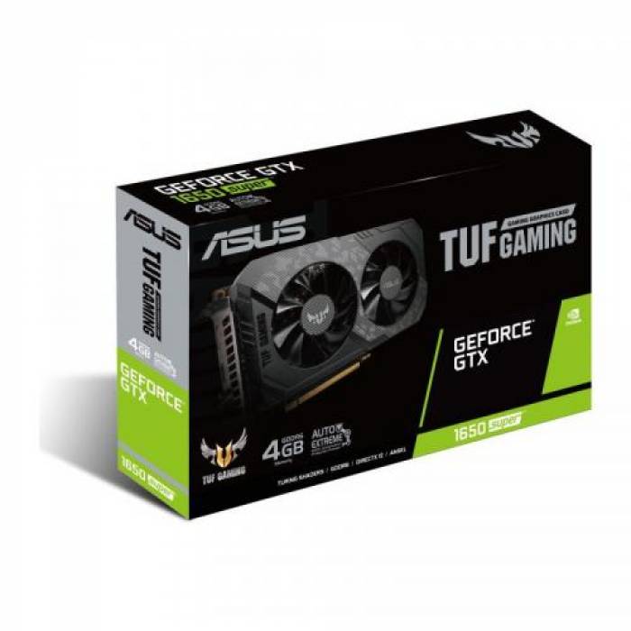 Placa video ASUS nVidia GeForce GTX 1650 SUPER TUF Gaming O4G, 4GB, GDDR6, 128bit