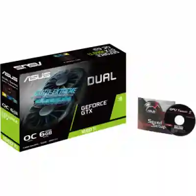 Placa video ASUS nVidia GeForce GTX 1660 Ti DUAL O6G 6GB, GDDR6, 192bit