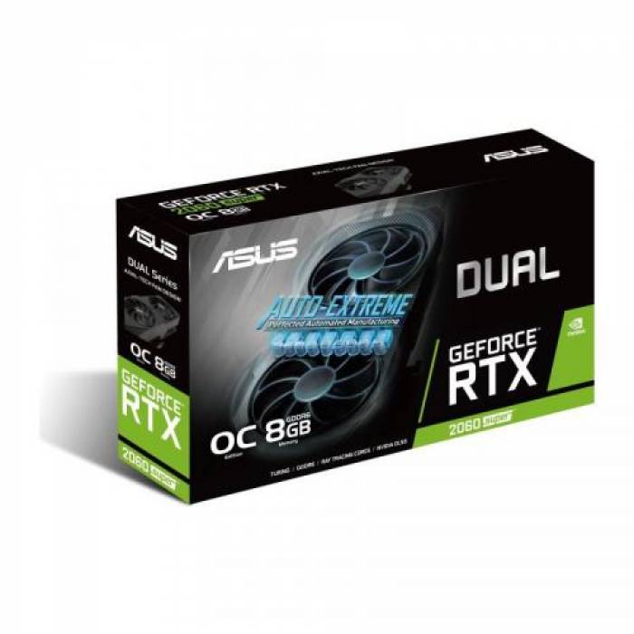 Placa video ASUS nVidia GeForce RTX 2060 Super Dual EVO O8G, 8GB, GDDR6, 256bit