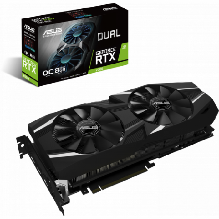 Placa video ASUS nVidia GeForce RTX 2080 Dual O8G 8GB, GDDR6, 256bit