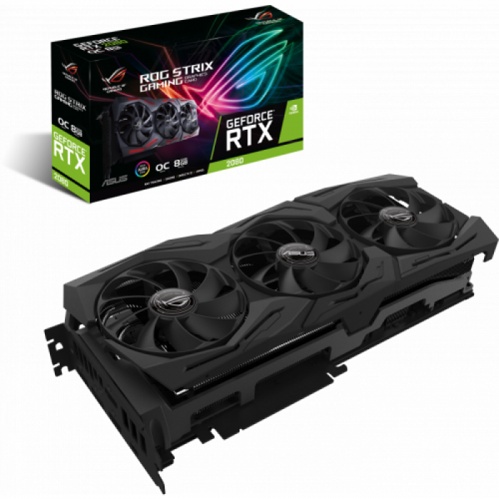 Placa video ASUS nVidia GeForce RTX 2080 STRIX GAMING O8G 8GB, GDDR6, 256bit