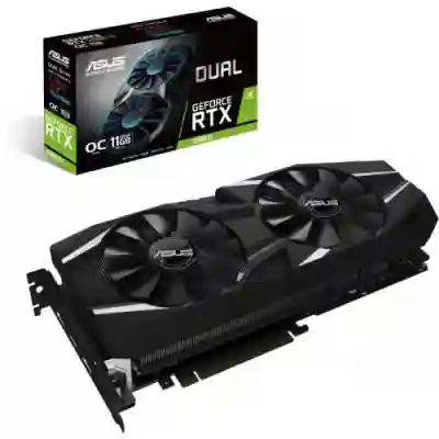 Placa video ASUS nVidia GeForce RTX 2080 Ti Dual O11G 11GB, GDDR6, 352bit