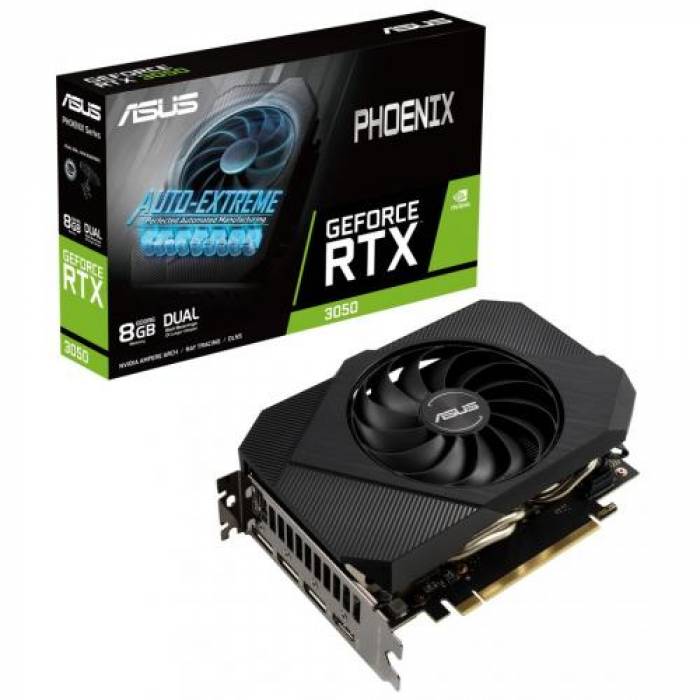 Placa video Asus nVidia GeForce RTX 3050 Phoenix 8GB, GDDR6, 128bit