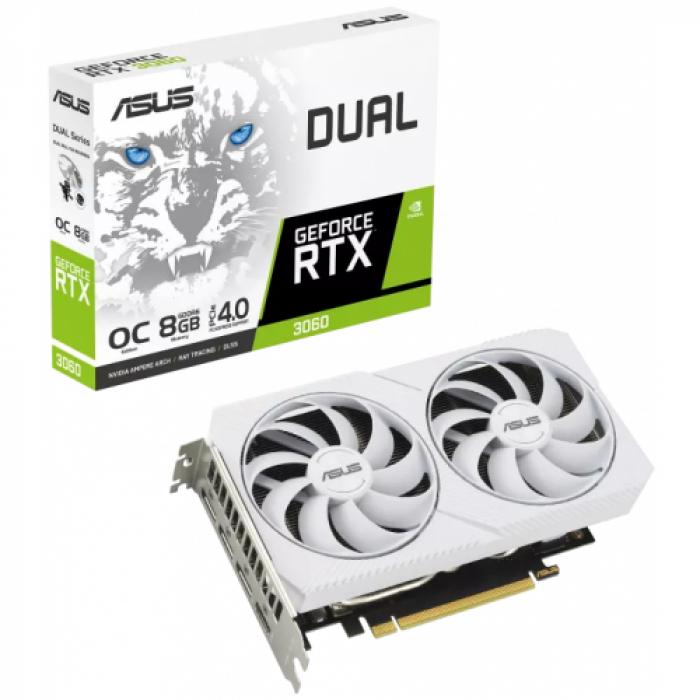 Placa video ASUS nVidia GeForce RTX 3060 Dual OC 8GB, GDDR6, 128bit