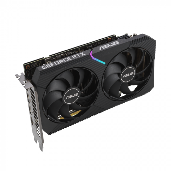 Placa video ASUS nVidia GeForce RTX 3060 Dual OC LHR 12GB, GDDR6, 192bit Placa video ASUS nVidia GeForce RTX 3060 Dual OC LHR 12GB, GDDR6, 192bit