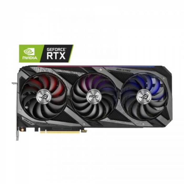 Placa video ASUS nVidia GeForce RTX 3060 Ti ROG STRIX GAMING O8G 8GB, GDDR6, 256bit